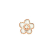 l'orecchino Dodo Bollicine in oro rosa 9 carati con diamante, design elegante e minimalista